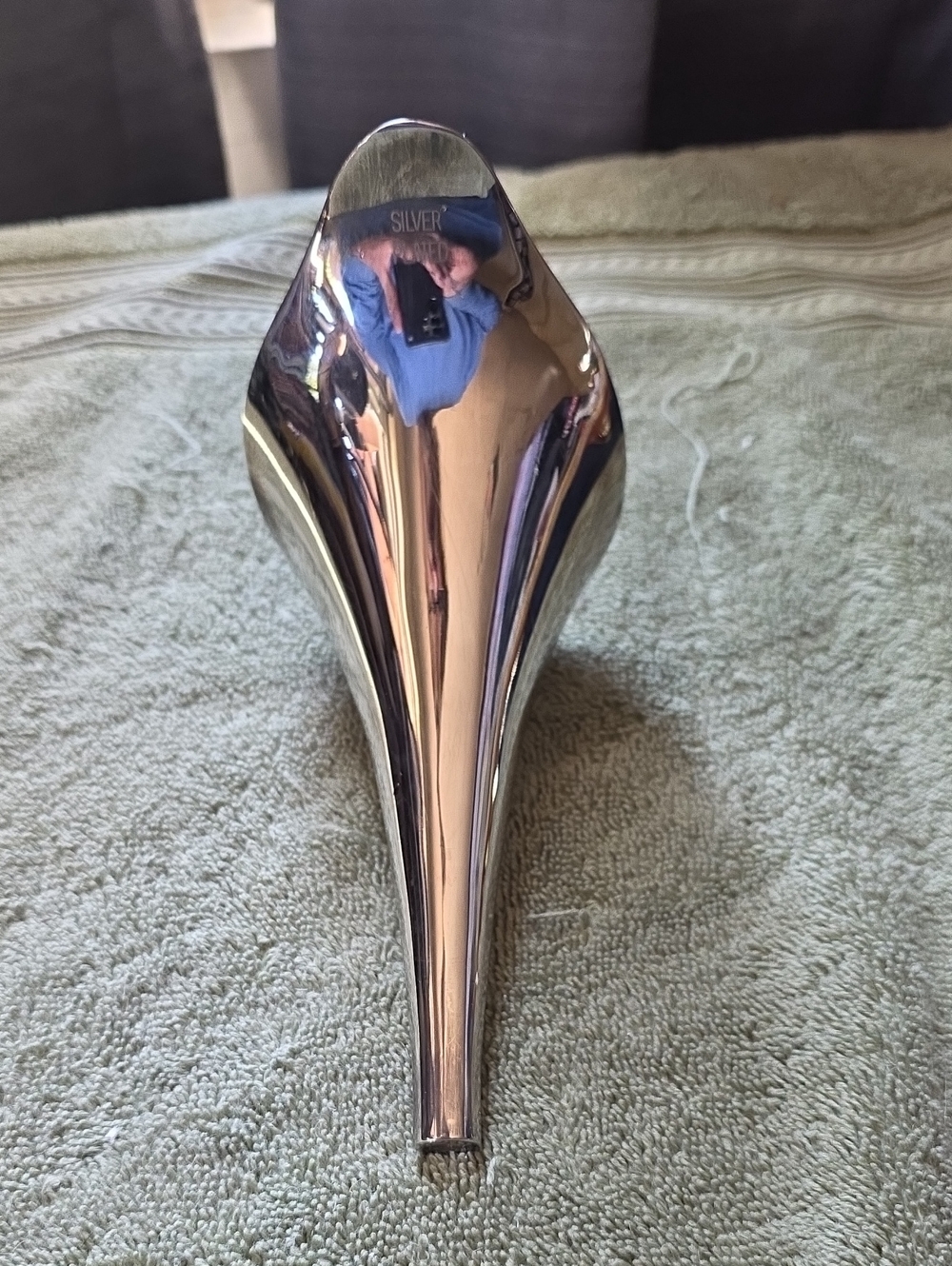 Polished Silver Plated Decorative Funnle